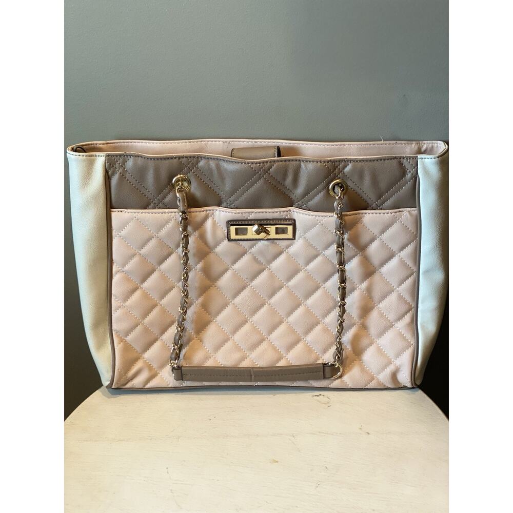 Pink/Tan Quilted‎ Apt 9 Handbag